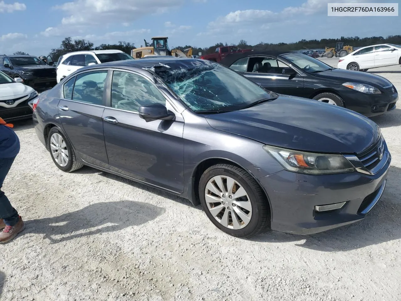 2013 Honda Accord Ex VIN: 1HGCR2F76DA163966 Lot: 76054994