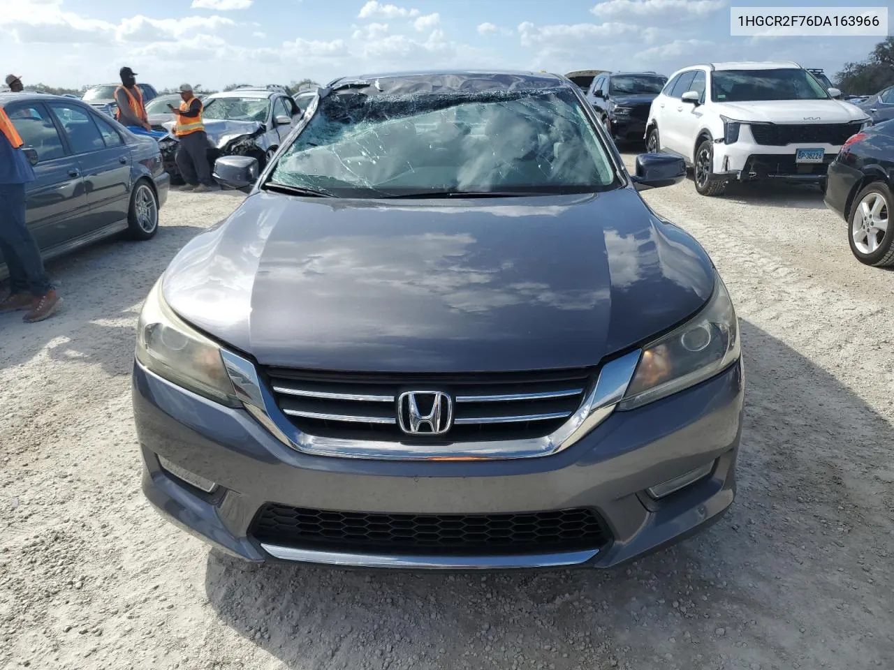 2013 Honda Accord Ex VIN: 1HGCR2F76DA163966 Lot: 76054994