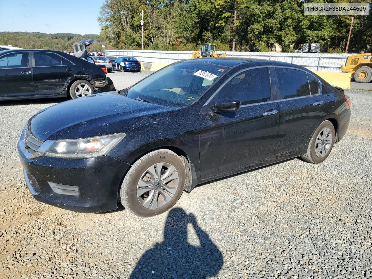 2013 Honda Accord Lx VIN: 1HGCR2F38DA244609 Lot: 76283694