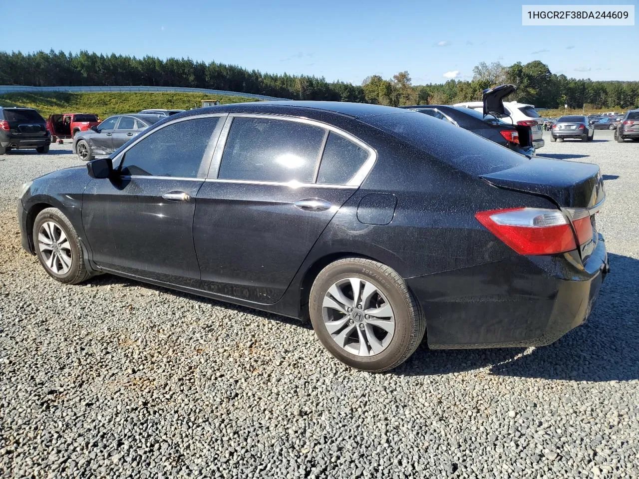 2013 Honda Accord Lx VIN: 1HGCR2F38DA244609 Lot: 76283694