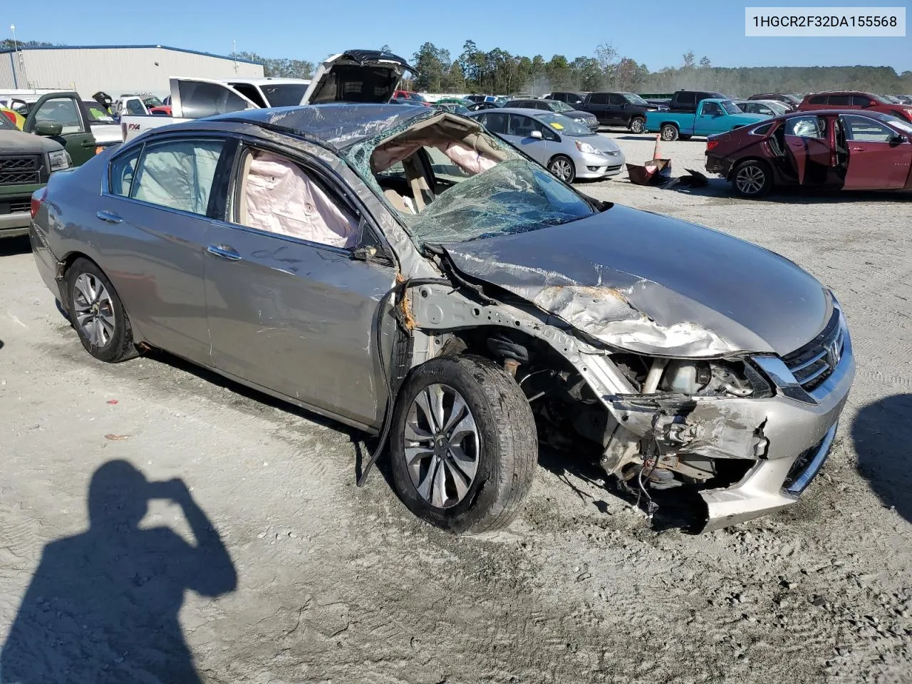 2013 Honda Accord Lx VIN: 1HGCR2F32DA155568 Lot: 76393674