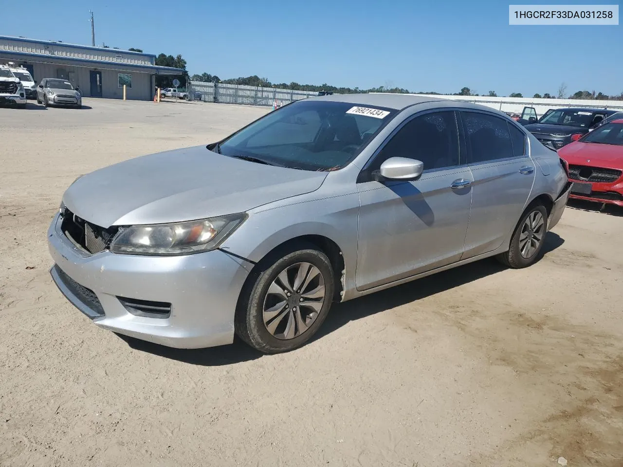 2013 Honda Accord Lx VIN: 1HGCR2F33DA031258 Lot: 76921434