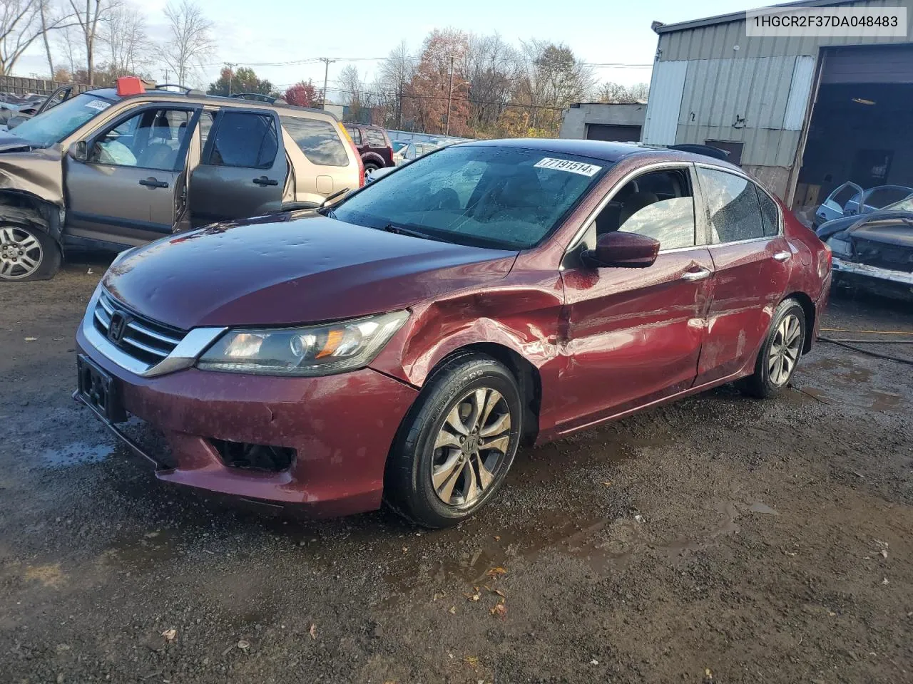 2013 Honda Accord Lx VIN: 1HGCR2F37DA048483 Lot: 77191514