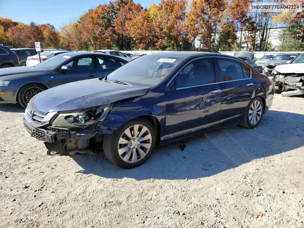 2013 Honda Accord Ex VIN: 1HGCR2F77DA047224 Lot: 77354434