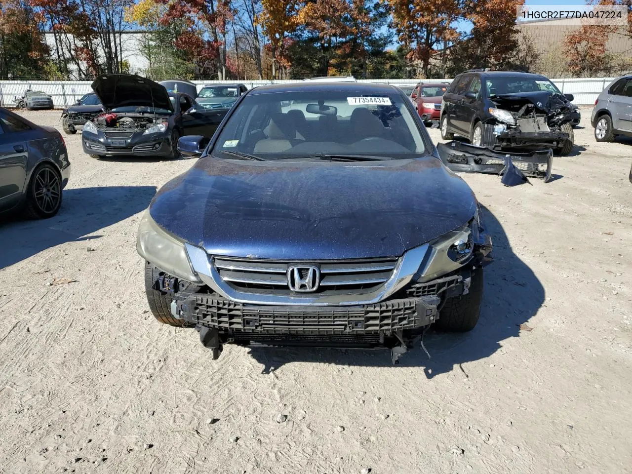 2013 Honda Accord Ex VIN: 1HGCR2F77DA047224 Lot: 77354434