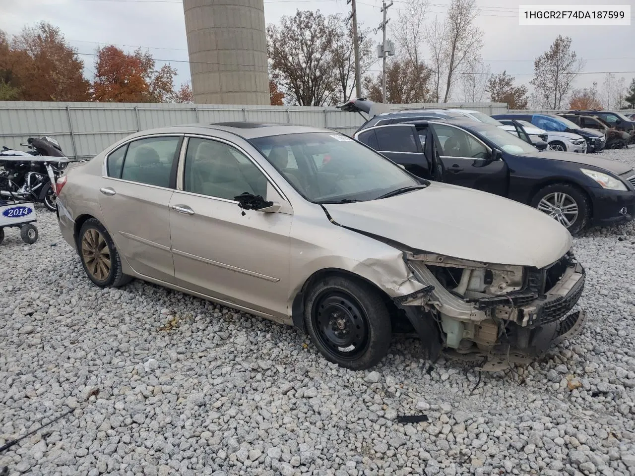 2013 Honda Accord Ex VIN: 1HGCR2F74DA187599 Lot: 77568234