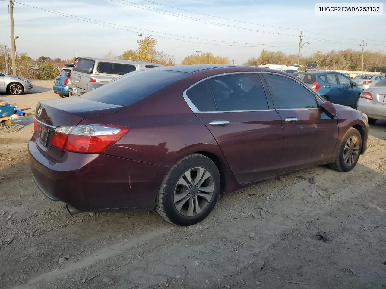 2013 Honda Accord Lx VIN: 1HGCR2F36DA253132 Lot: 77620284