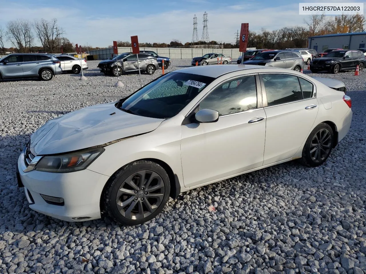 2013 Honda Accord Sport VIN: 1HGCR2F57DA122003 Lot: 77954764