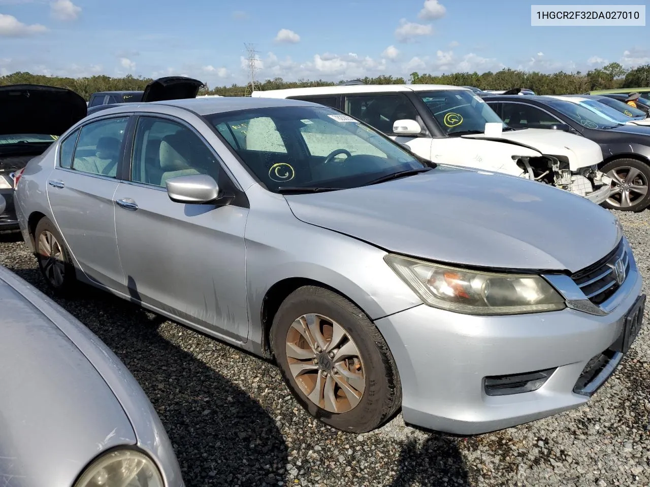 2013 Honda Accord Lx VIN: 1HGCR2F32DA027010 Lot: 78208254