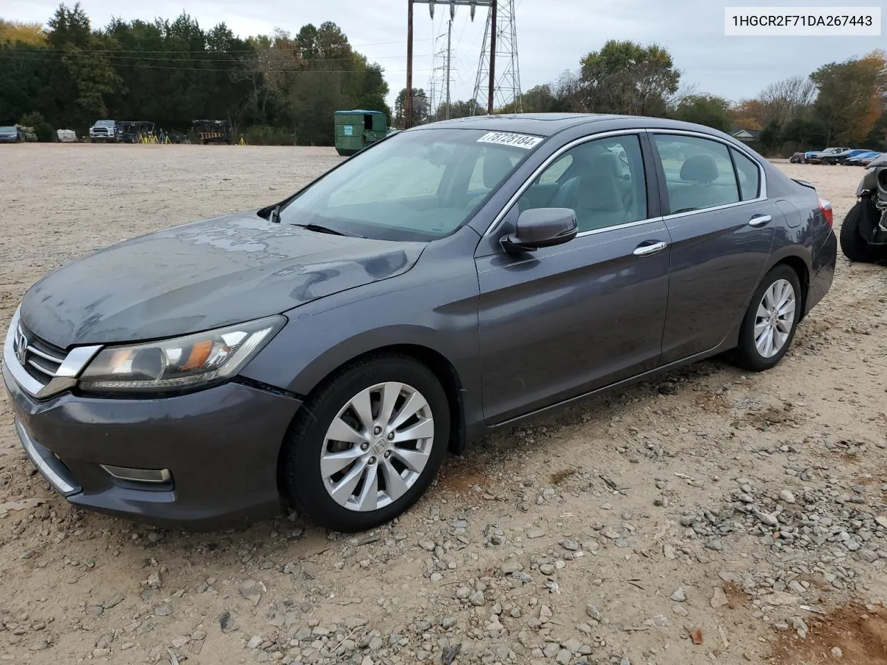 2013 Honda Accord Ex VIN: 1HGCR2F71DA267443 Lot: 78728184