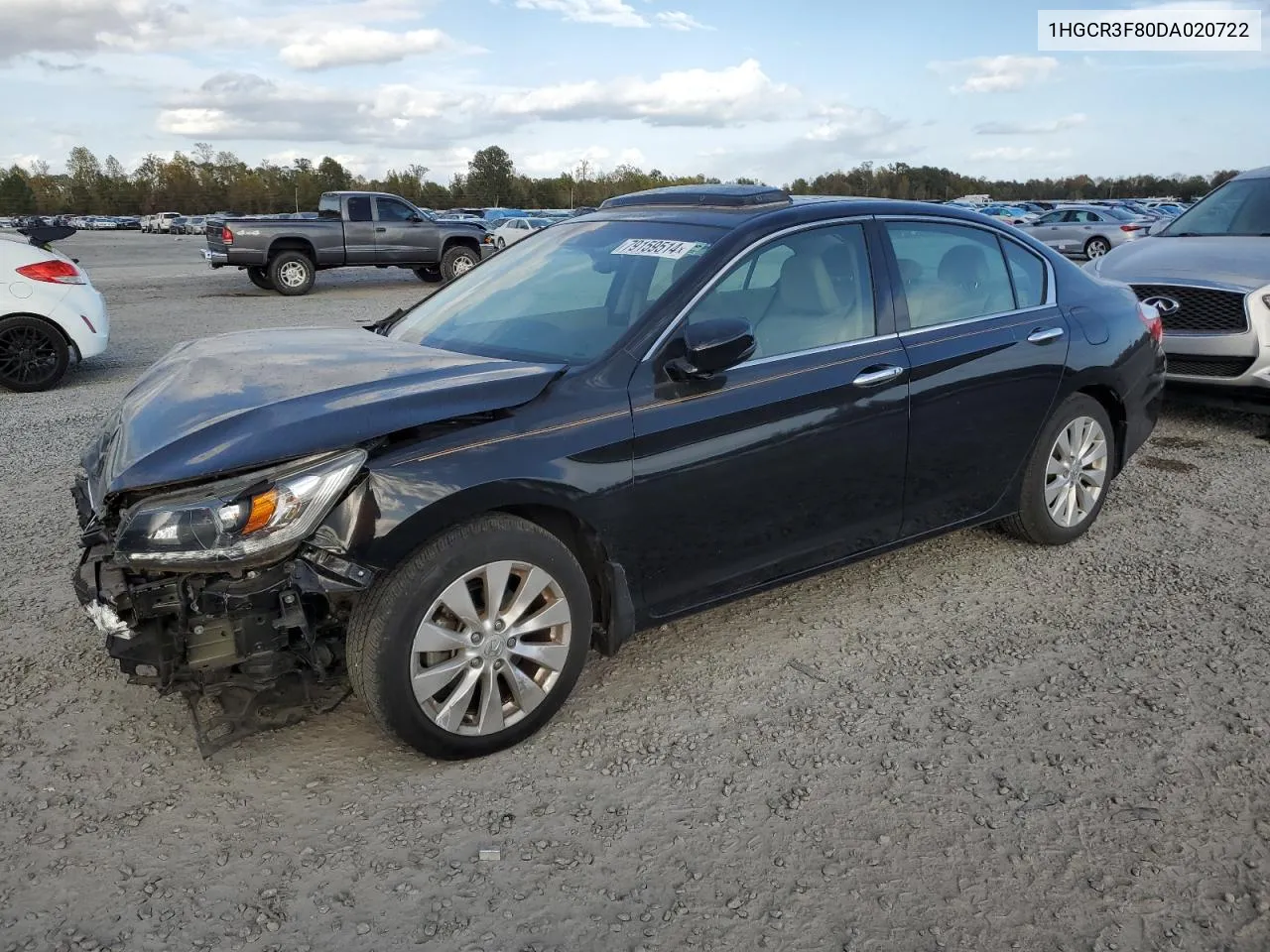 2013 Honda Accord Exl VIN: 1HGCR3F80DA020722 Lot: 79159514