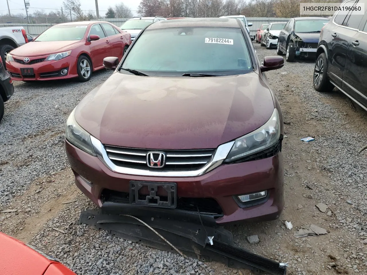 2013 Honda Accord Exl VIN: 1HGCR2F81DA196060 Lot: 79182244