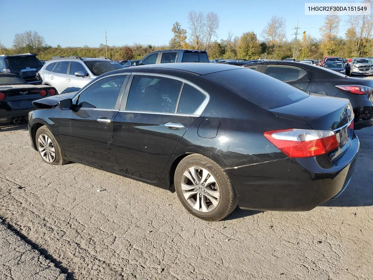 2013 Honda Accord Lx VIN: 1HGCR2F30DA151549 Lot: 79898354