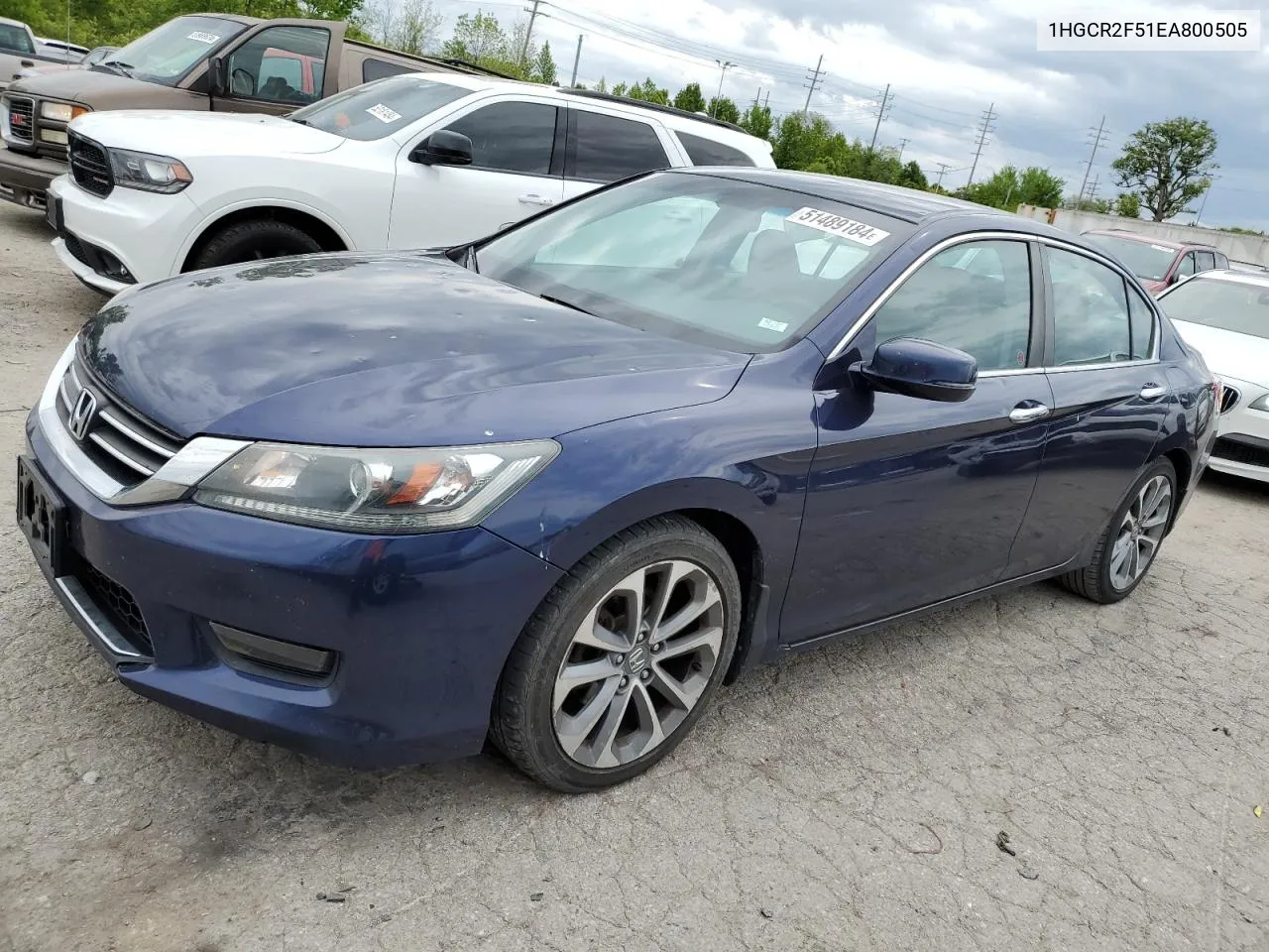 2014 Honda Accord Sport VIN: 1HGCR2F51EA800505 Lot: 51489184