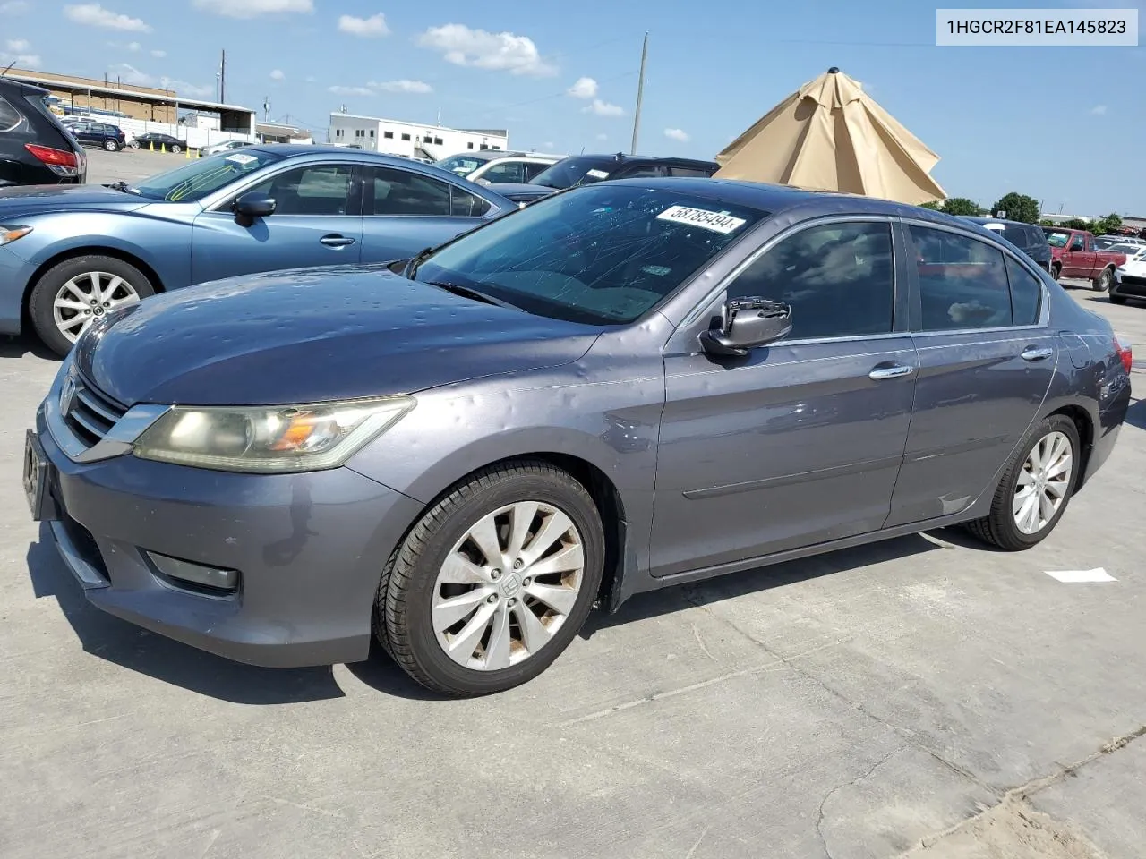 2014 Honda Accord Exl VIN: 1HGCR2F81EA145823 Lot: 58785494