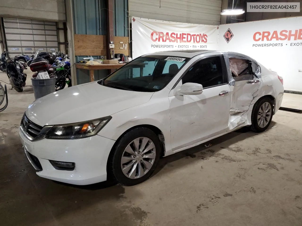 2014 Honda Accord Exl VIN: 1HGCR2F82EA042457 Lot: 59800454