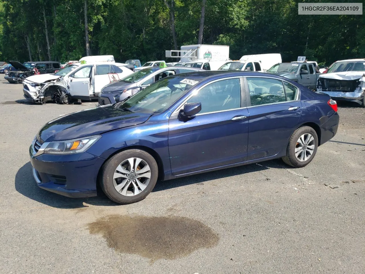 2014 Honda Accord Lx VIN: 1HGCR2F36EA204109 Lot: 61942994