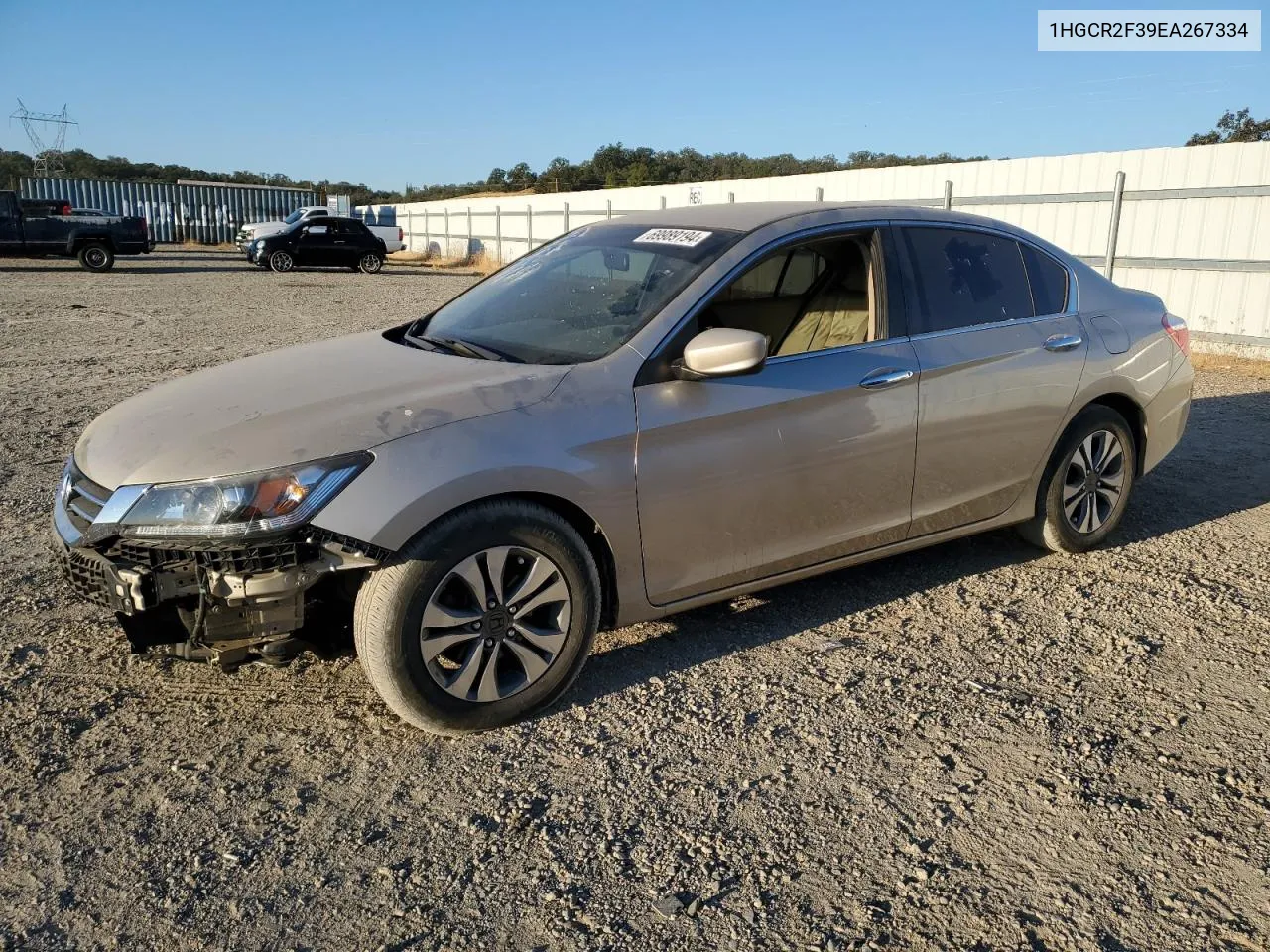 2014 Honda Accord Lx VIN: 1HGCR2F39EA267334 Lot: 69989194