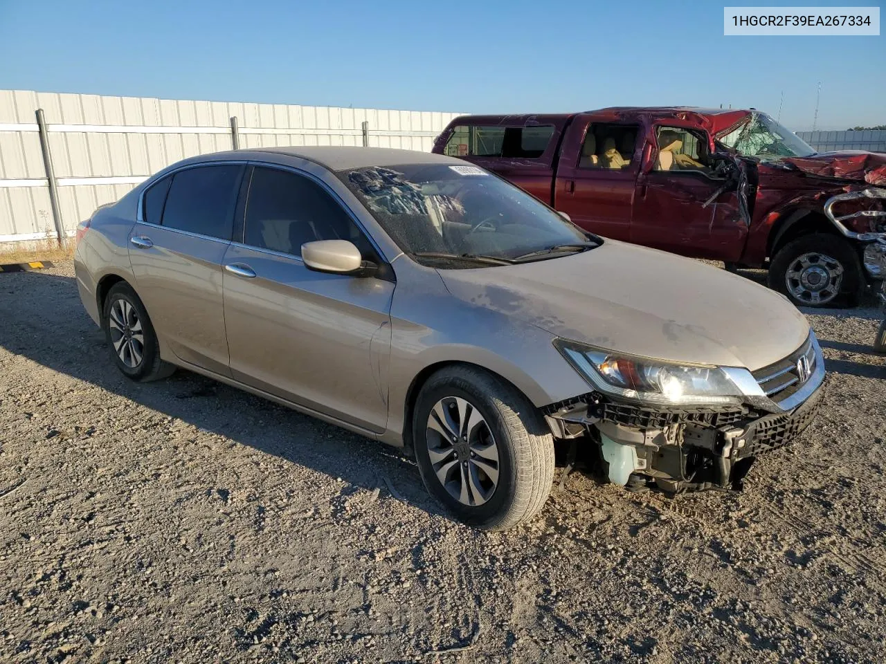 2014 Honda Accord Lx VIN: 1HGCR2F39EA267334 Lot: 69989194