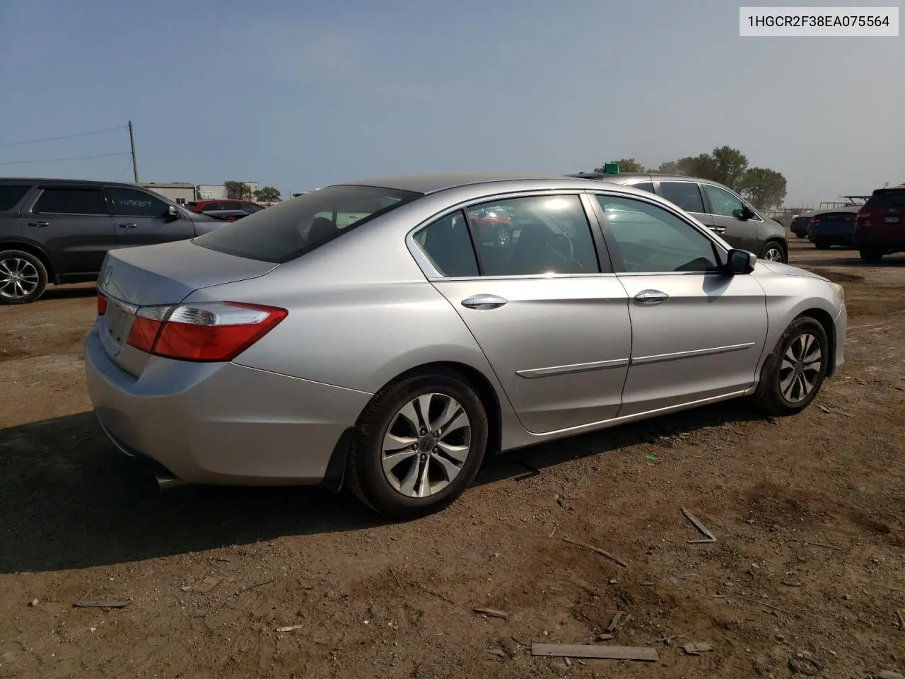 2014 Honda Accord Lx VIN: 1HGCR2F38EA075564 Lot: 71098524