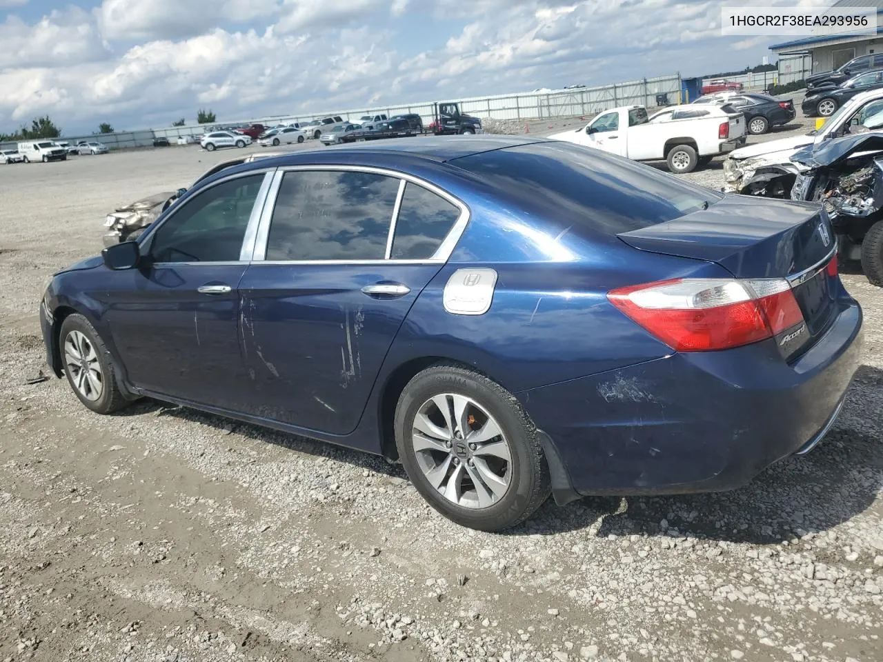 2014 Honda Accord Lx VIN: 1HGCR2F38EA293956 Lot: 72921004