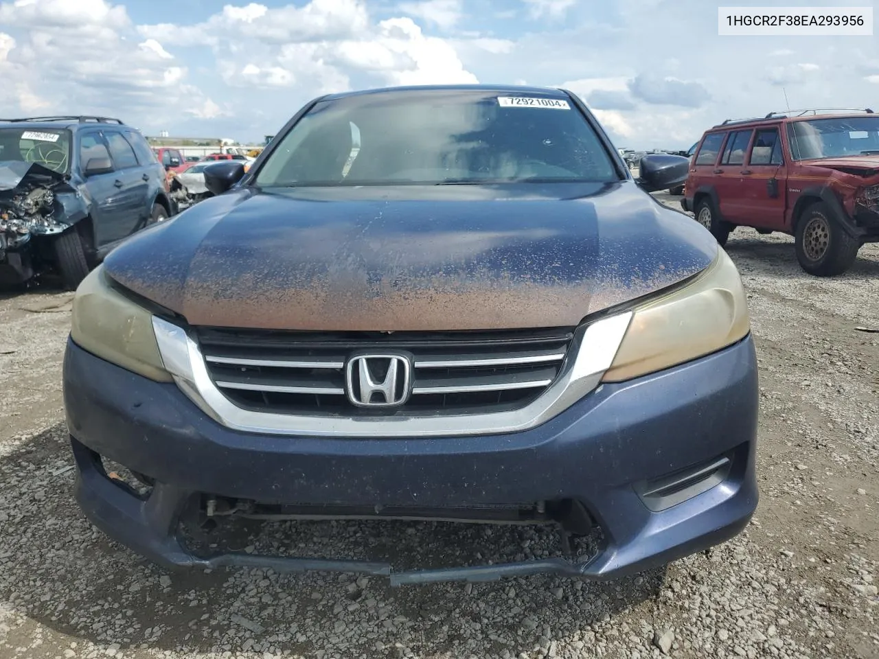 2014 Honda Accord Lx VIN: 1HGCR2F38EA293956 Lot: 72921004