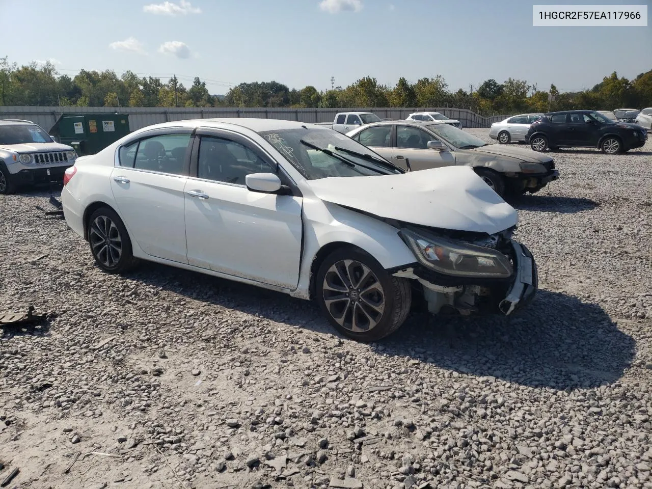 2014 Honda Accord Sport VIN: 1HGCR2F57EA117966 Lot: 74006744