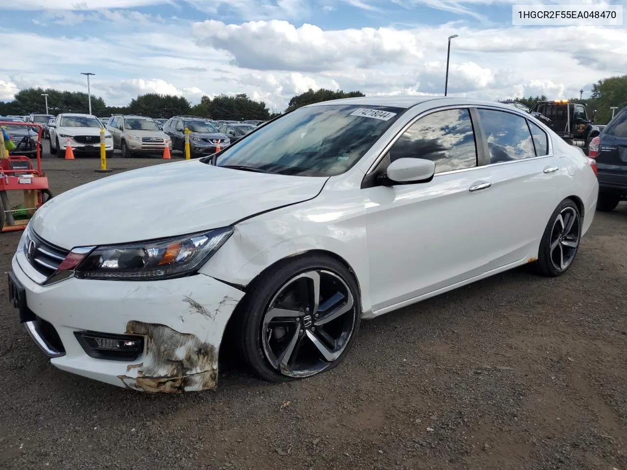 1HGCR2F55EA048470 2014 Honda Accord Sport