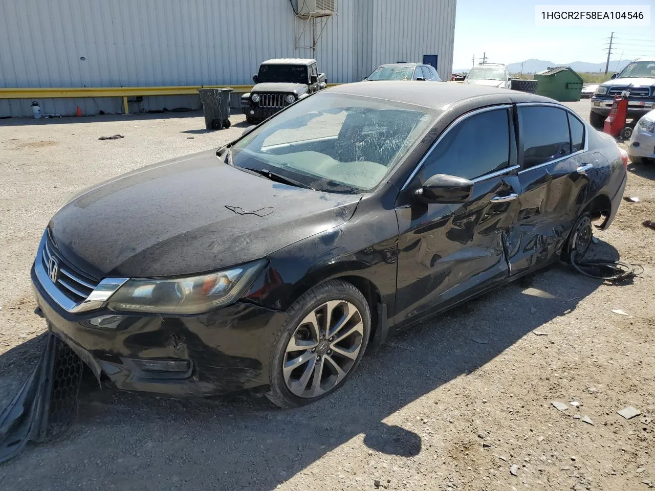 2014 Honda Accord Sport VIN: 1HGCR2F58EA104546 Lot: 74376354