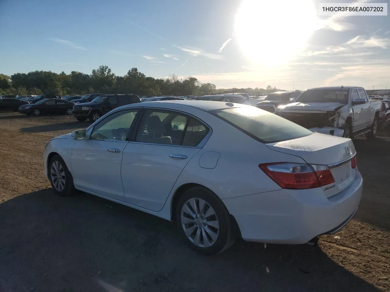 1HGCR3F86EA007202 2014 Honda Accord Exl