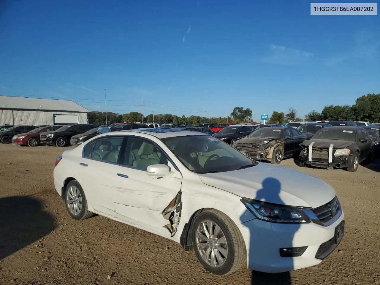 2014 Honda Accord Exl VIN: 1HGCR3F86EA007202 Lot: 74447674