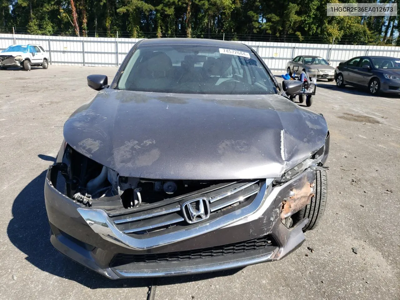 2014 Honda Accord Lx VIN: 1HGCR2F36EA012673 Lot: 74572684