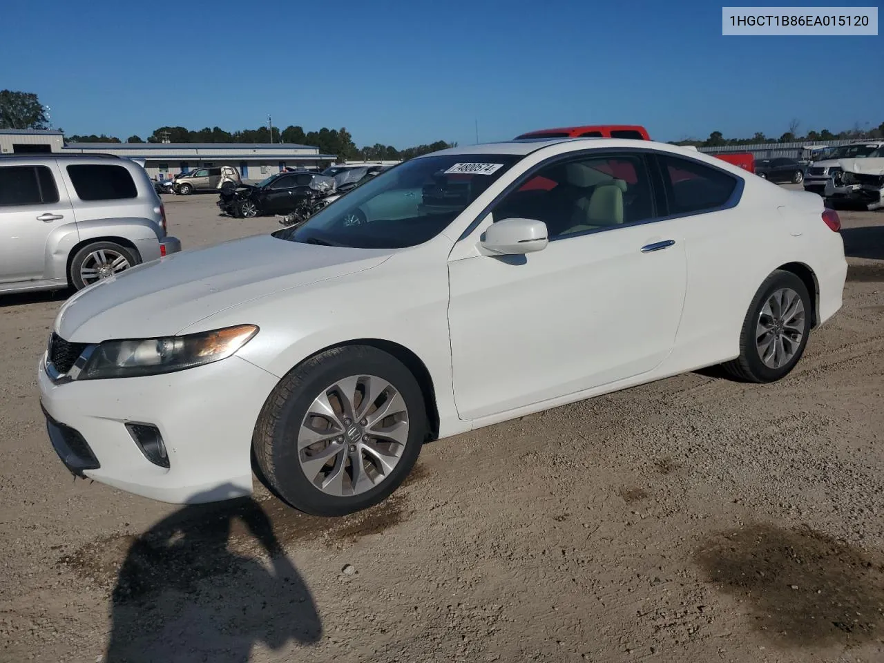 2014 Honda Accord Exl VIN: 1HGCT1B86EA015120 Lot: 74800574