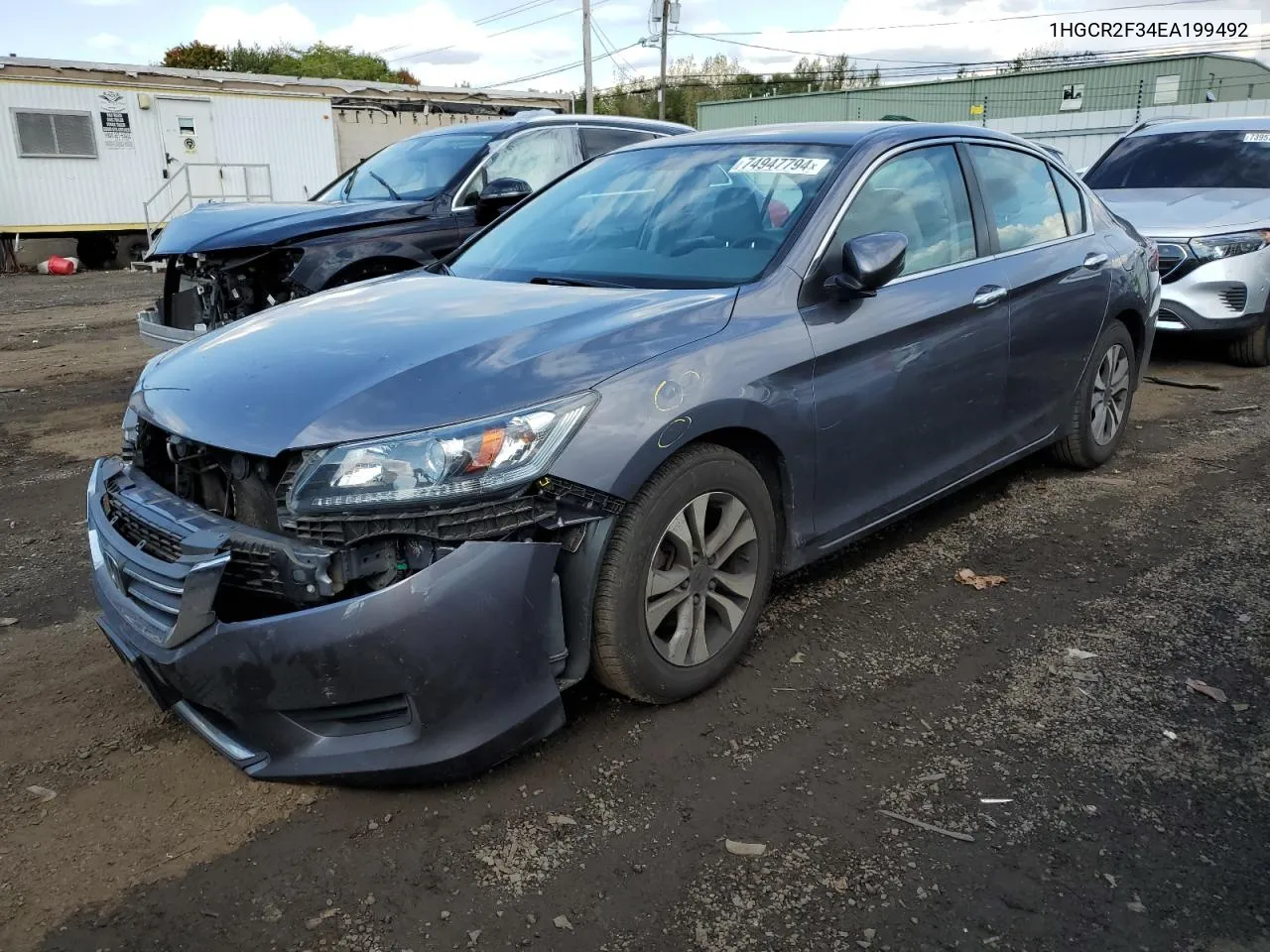 2014 Honda Accord Lx VIN: 1HGCR2F34EA199492 Lot: 74947794