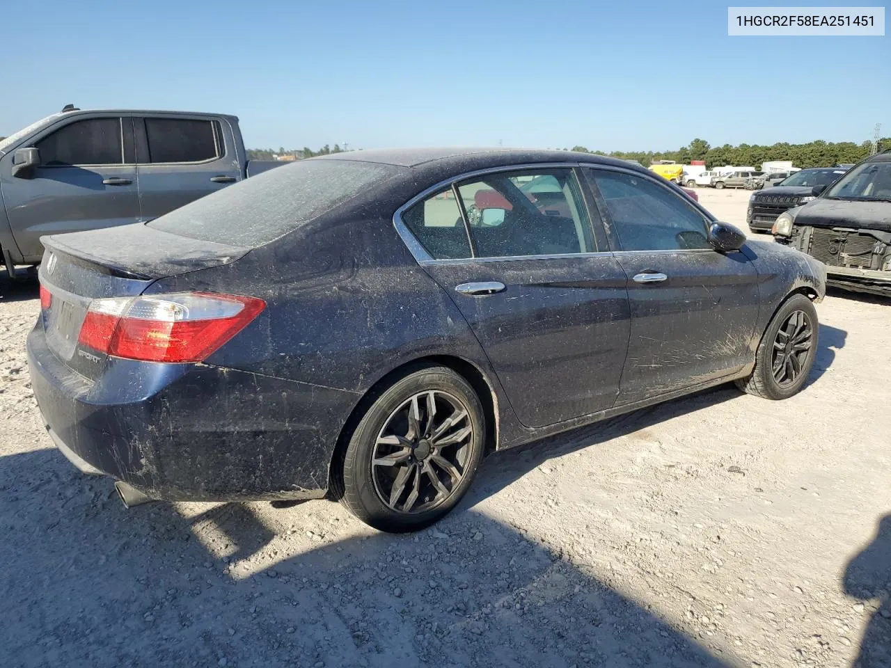 1HGCR2F58EA251451 2014 Honda Accord Sport