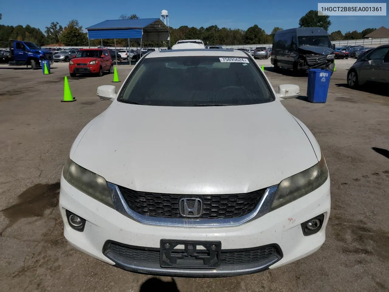 2014 Honda Accord Exl VIN: 1HGCT2B85EA001361 Lot: 75895624