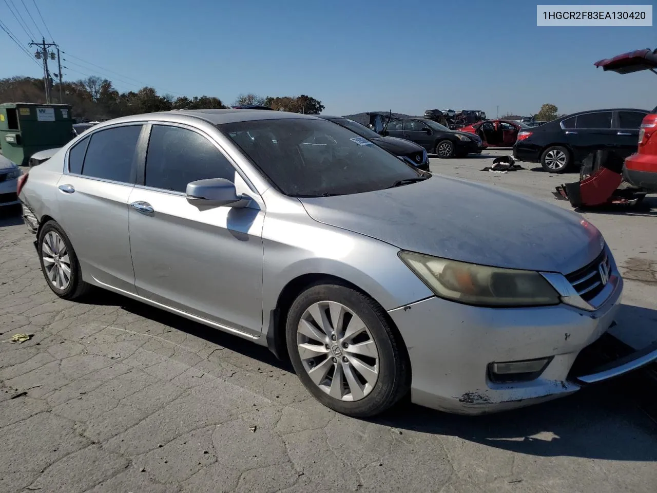 1HGCR2F83EA130420 2014 Honda Accord Exl