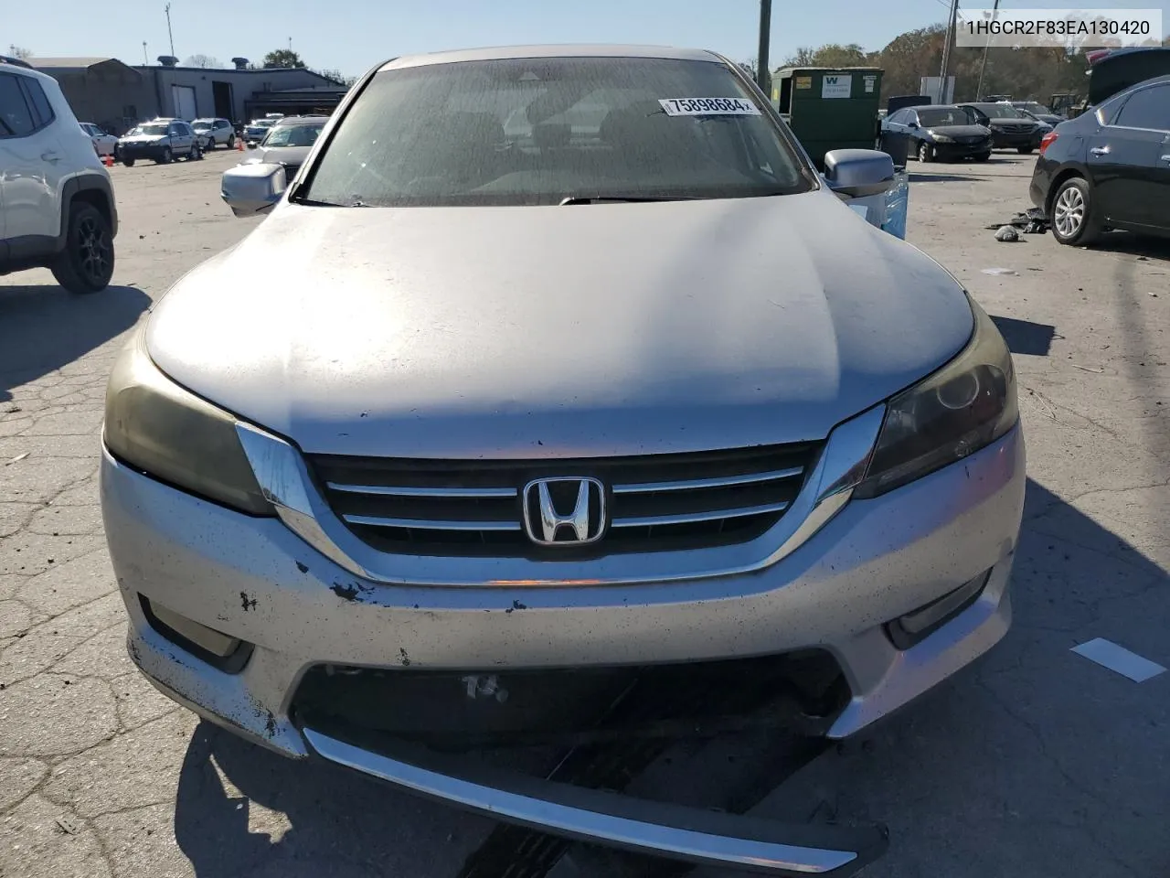 1HGCR2F83EA130420 2014 Honda Accord Exl