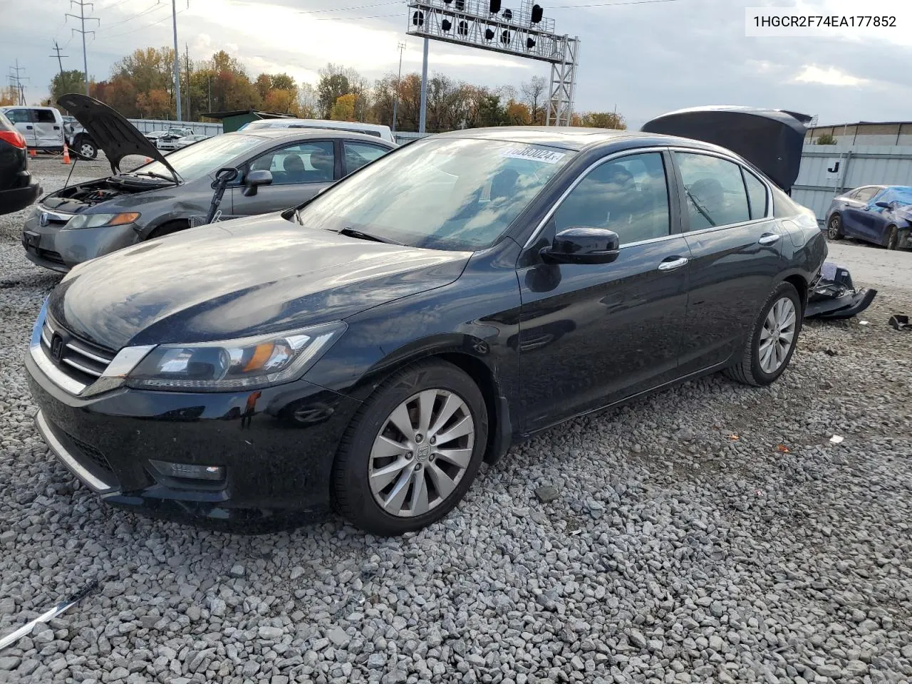 1HGCR2F74EA177852 2014 Honda Accord Ex