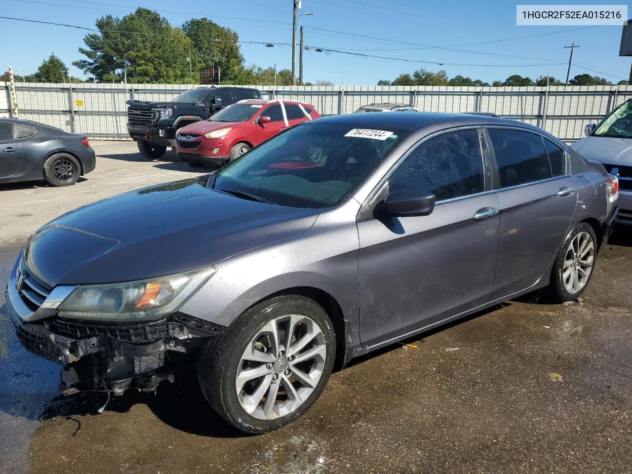 2014 Honda Accord Sport VIN: 1HGCR2F52EA015216 Lot: 76417244