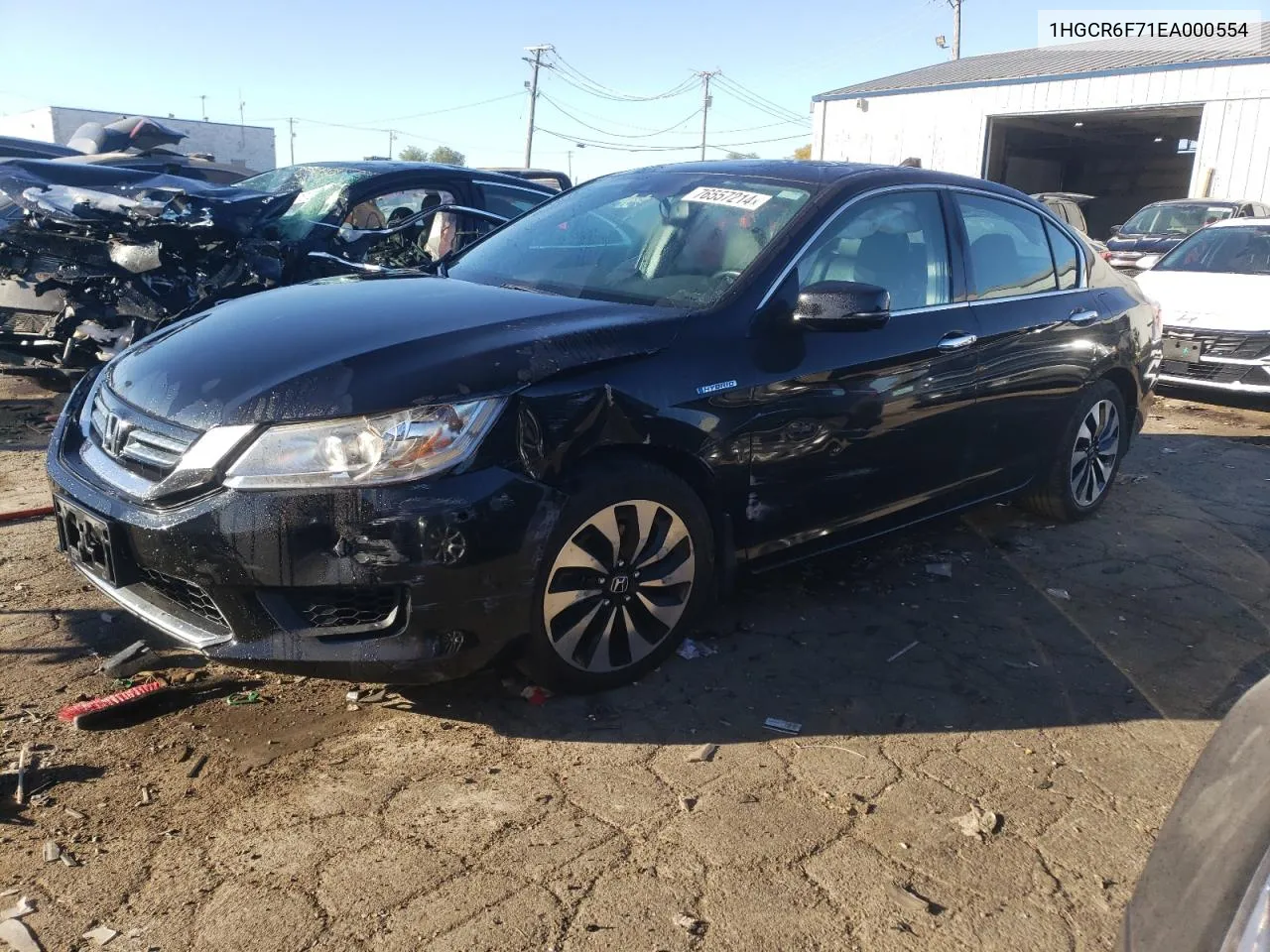 1HGCR6F71EA000554 2014 Honda Accord Touring Hybrid