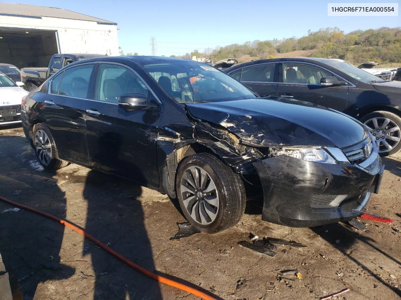 1HGCR6F71EA000554 2014 Honda Accord Touring Hybrid