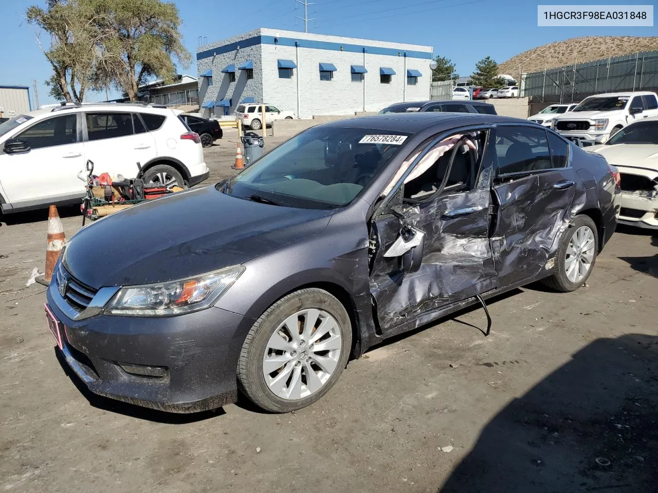 2014 Honda Accord Touring VIN: 1HGCR3F98EA031848 Lot: 76578284