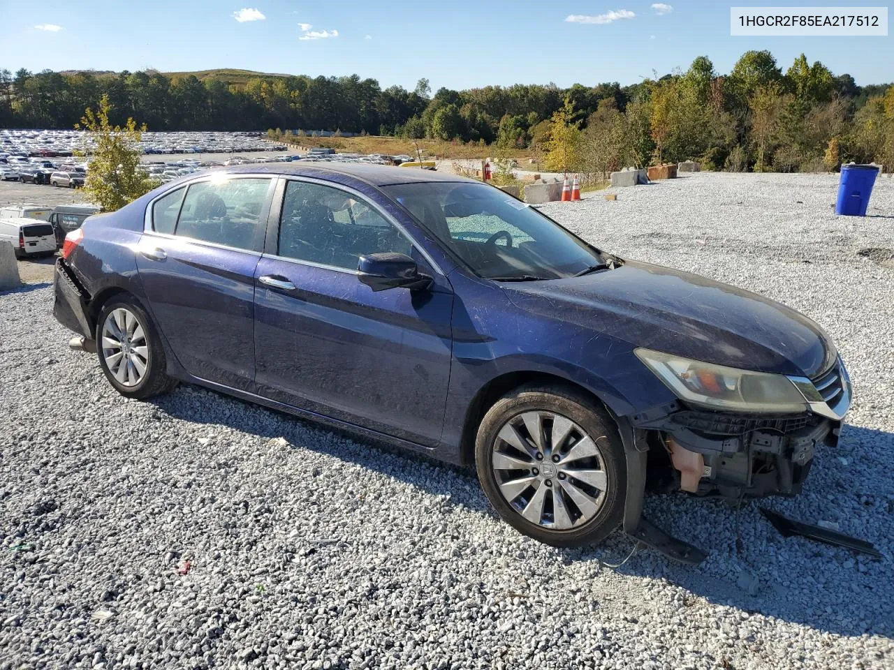 2014 Honda Accord Exl VIN: 1HGCR2F85EA217512 Lot: 76673344