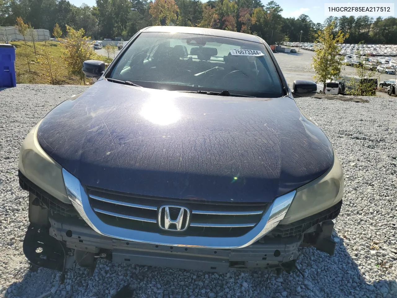 2014 Honda Accord Exl VIN: 1HGCR2F85EA217512 Lot: 76673344