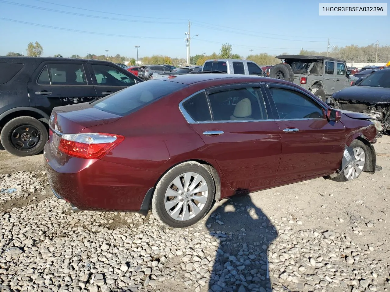 2014 Honda Accord Exl VIN: 1HGCR3F85EA032396 Lot: 76719764