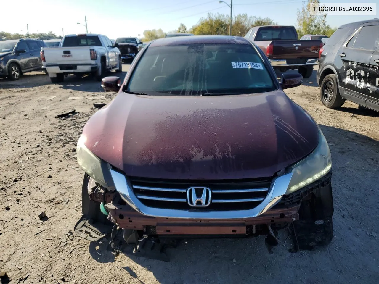 2014 Honda Accord Exl VIN: 1HGCR3F85EA032396 Lot: 76719764