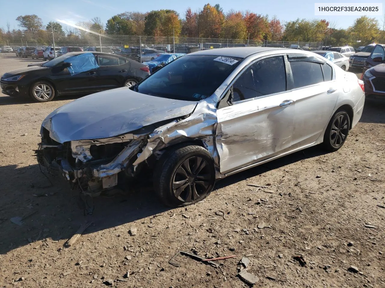 1HGCR2F33EA240825 2014 Honda Accord Lx