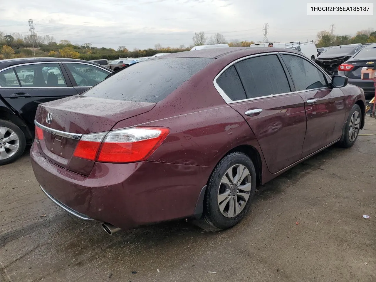 2014 Honda Accord Lx VIN: 1HGCR2F36EA185187 Lot: 76767584