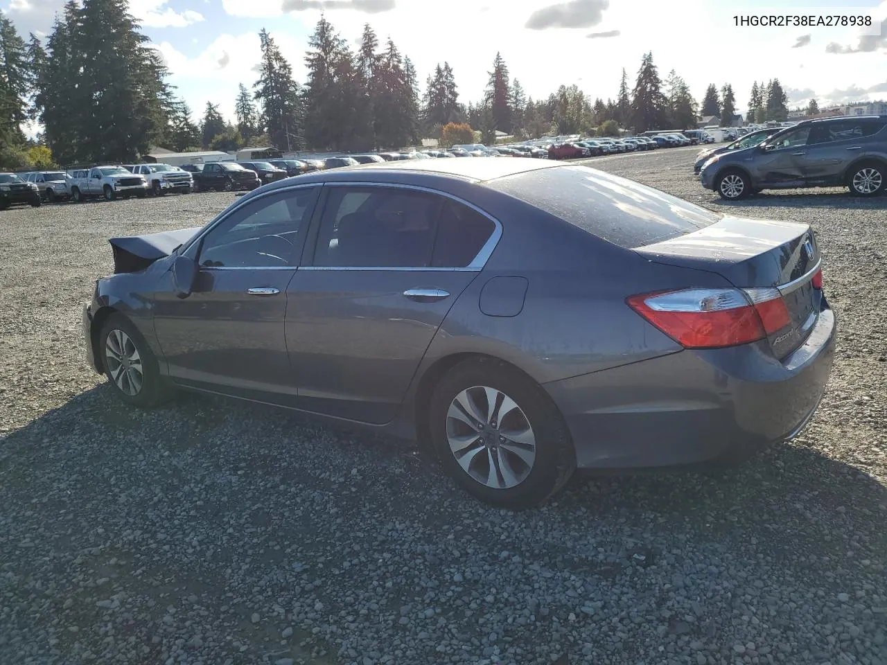 2014 Honda Accord Lx VIN: 1HGCR2F38EA278938 Lot: 76938814